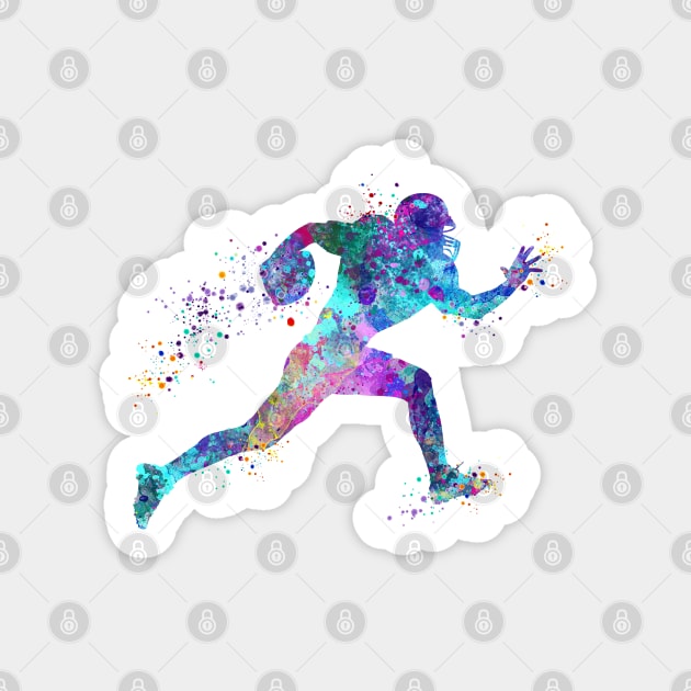 American Football Player Watercolor Sticker by LotusGifts